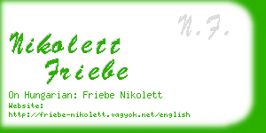 nikolett friebe business card